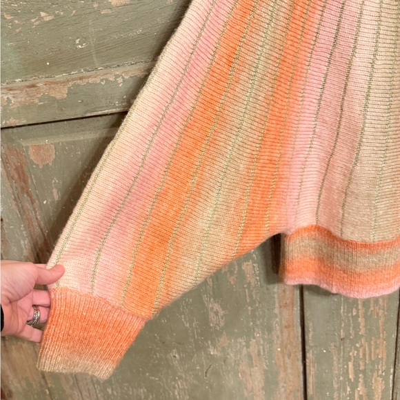 Molly Bracken Pink and Orange Crew Neck Sweater - Picture 4 of 5